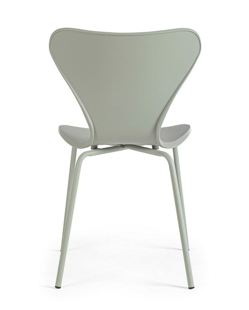 Set 4 scaune din plastic cu picioare metalice Tessa Verde Mint, l50xA49,5xH82 cm (4)