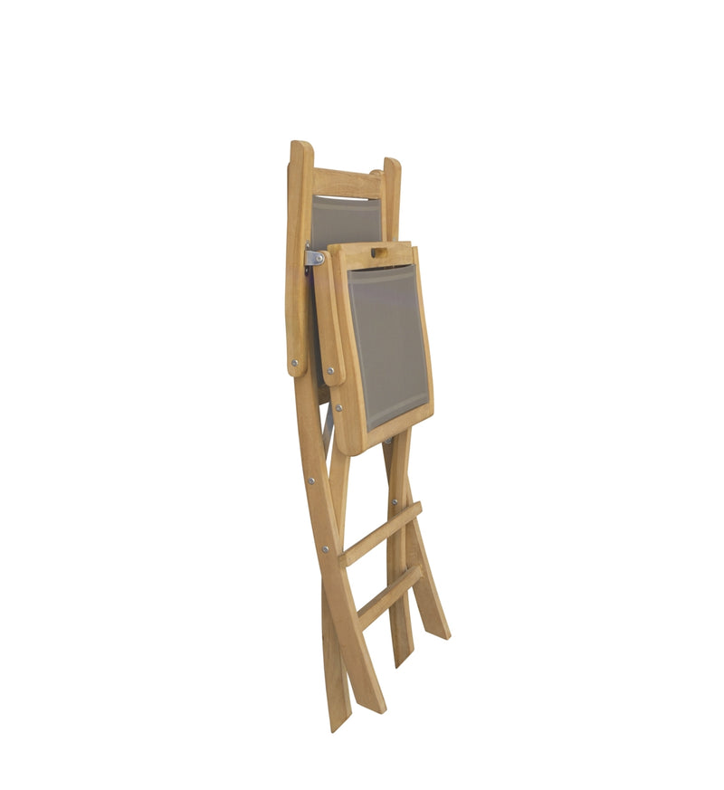 Scaun pliabil pentru gradina / terasa, din lemn, Screen Arm Natural / Gri, l55xA60xH90 cm (3)