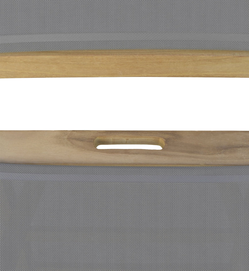 Scaun pliabil pentru gradina / terasa, din lemn, Screen Natural / Gri, l45xA60xH90 cm (6)