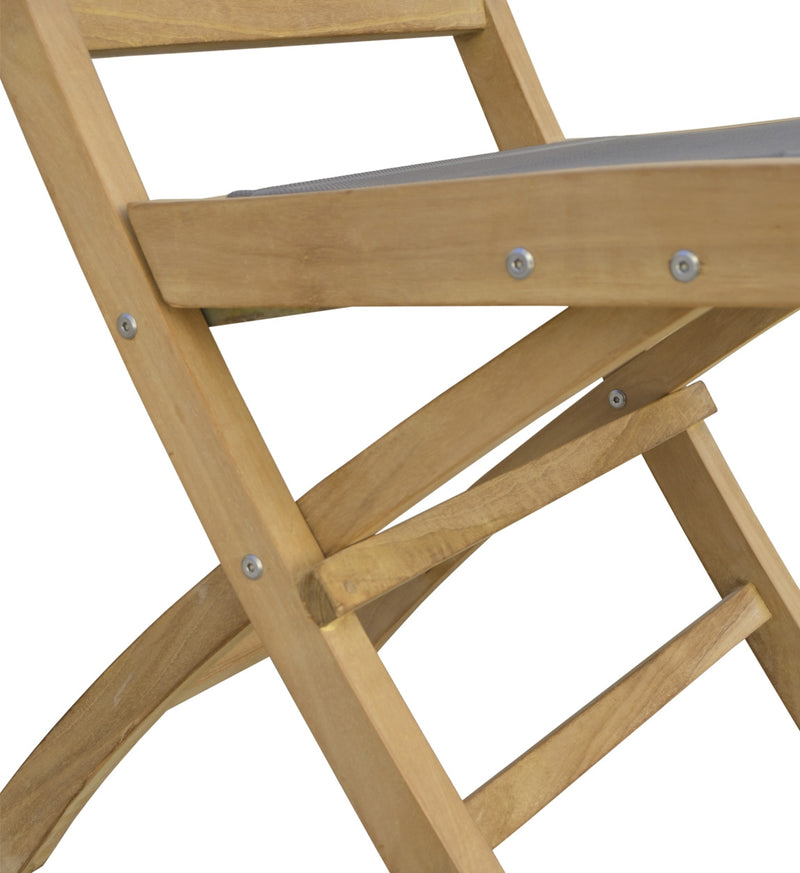 Scaun pliabil pentru gradina / terasa, din lemn, Screen Natural / Gri, l45xA60xH90 cm (7)