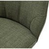 Set 2 scaune rotative tapitate cu stofa si picioare metalice, Pemba Verde Olive / Negru, l49xA63x88 cm (4)