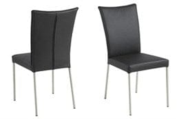 Set 2 scaune tapitate cu piele ecologica Alexa