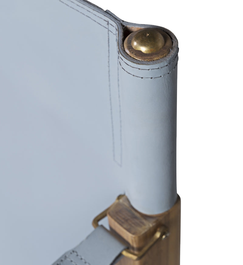 Scaun tapitat cu piele si picioare din lemn, Tetuan Gri Bleu / Natural, l60xA60xH80 cm (5)