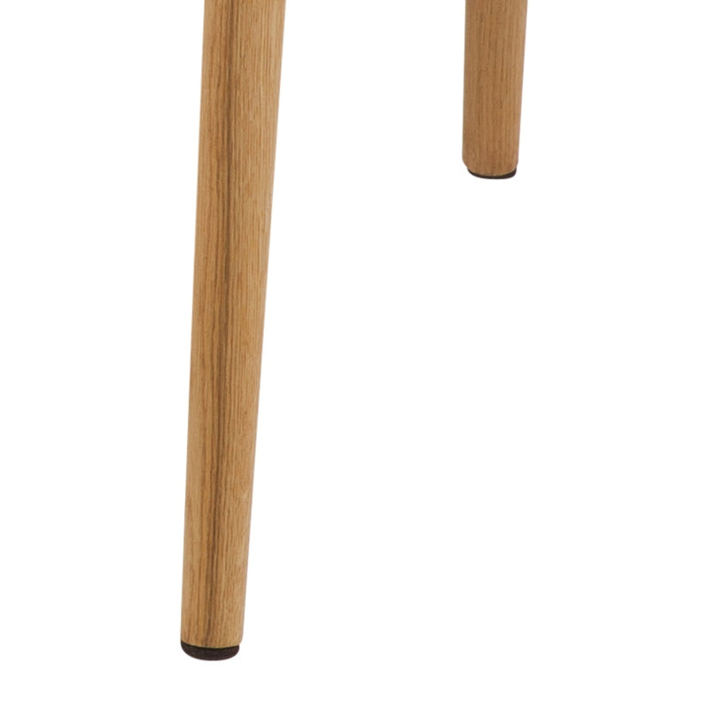 Scaun tapitat cu stofa si picioare din lemn Nora Gri Deschis / Stejar, l58xA58xH84 cm (12)