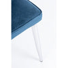 Scaun tapitat cu stofa, cu picioare metalice Corinna Albastru, l44xA55xH86 cm (3)