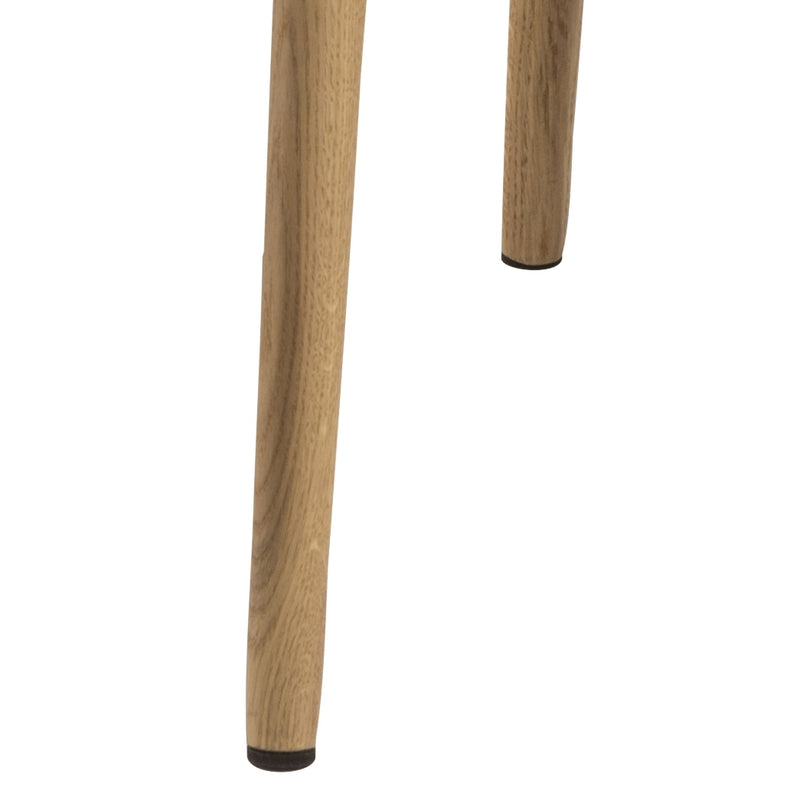 Scaun tapitat cu stofa si picioare din lemn Emilia Velvet Petrol / Stejar, l57xA61xH83 cm (11)