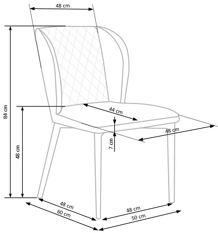 Set masa extensibila din MDF si metal Fergal Stejar / Negru + 6 scaune tapitate cu stofa Kai-399 Bordeaux, L160-220xl90xH75 cm (16)