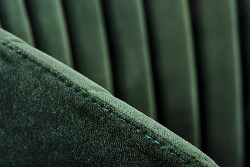 Scaun tapitat cu stofa si picioare metalice, Kai-426 Velvet Verde inchis / Negru, l57xA54xH79 cm (12)