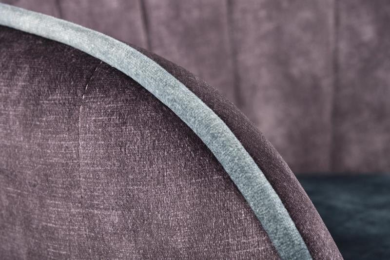 Scaun tapitat cu stofa si picioare metalice, Kai-440 Velvet Gri inchis / Albastru / Negru, l60xA58xH82 cm (6)
