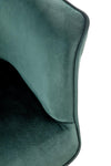 Scaun tapitat cu stofa si picioare metalice, Kai-468 Velvet Verde Inchis / Negru, l67xA62xH84 cm (9)