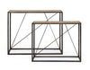 Set 2 console din lemn de salcam si metal Norris Natural / Negru, l100xA33xH80 / l90xA30xH75 cm (3)