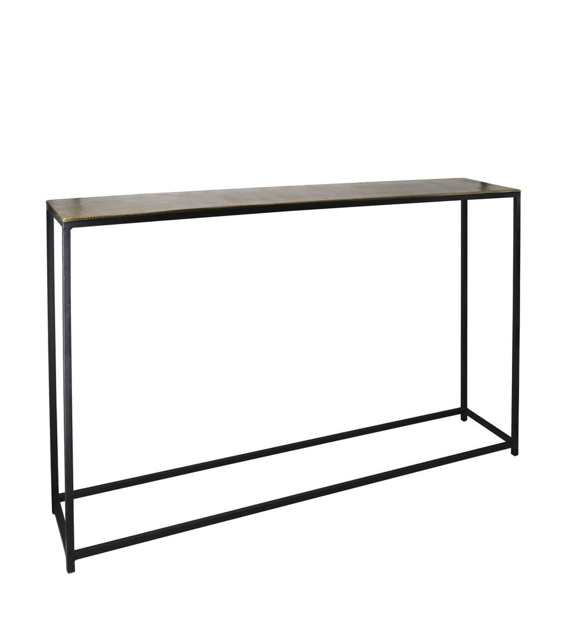 Set 2 console din metal Antique Alama / Crom, l120xA25xH80 / l100xA25xH70 cm (1)