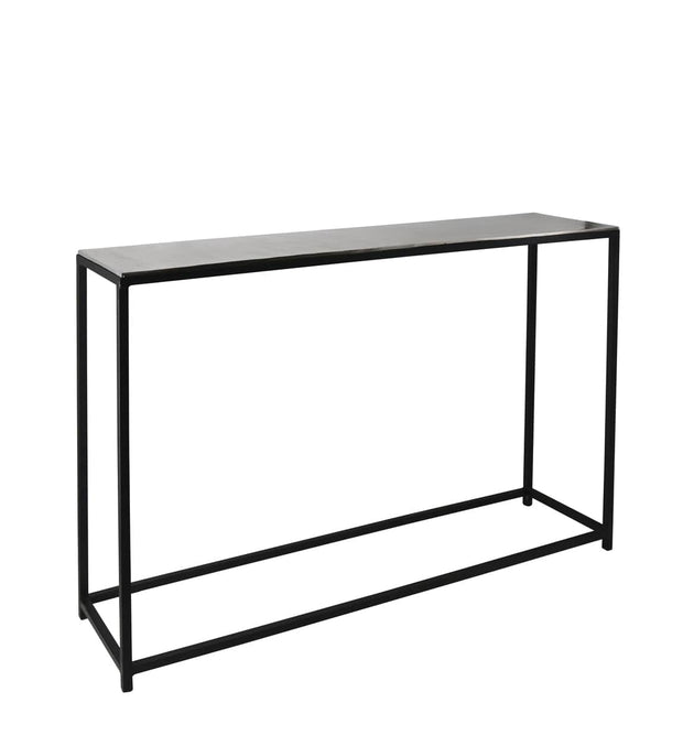 Set 2 console din metal Antique Alama / Crom, l120xA25xH80 / l100xA25xH70 cm (2)