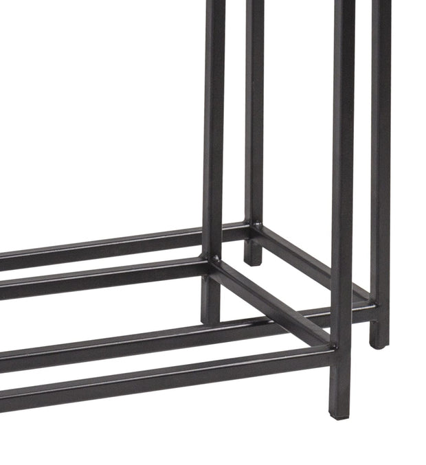 Set 2 console din metal Antique Alama / Crom, l120xA25xH80 / l100xA25xH70 cm (4)