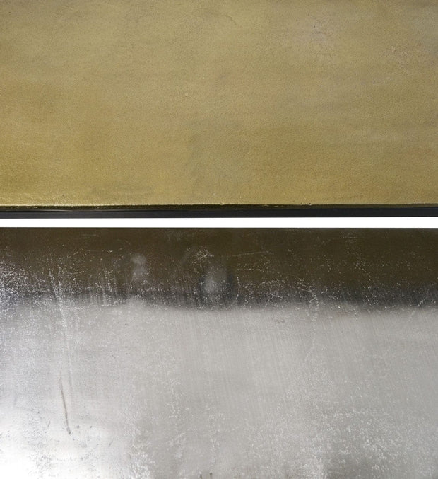 Set 2 console din metal Antique Alama / Crom, l120xA25xH80 / l100xA25xH70 cm (5)