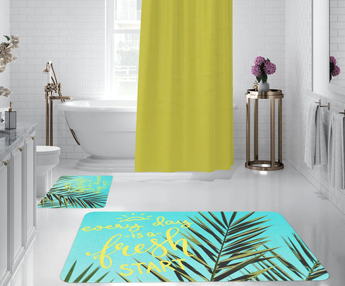 Set 2 covorase pentru baie antiderapante din poliester, Digital 34 Multicolor, 50 x 70 / 70 x 100 cm