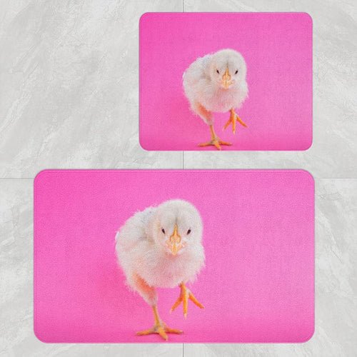 Set 2 covorase pentru baie antiderapante din poliester, Digital 38 Multicolor, 40 x 60 / 60 x 90 cm