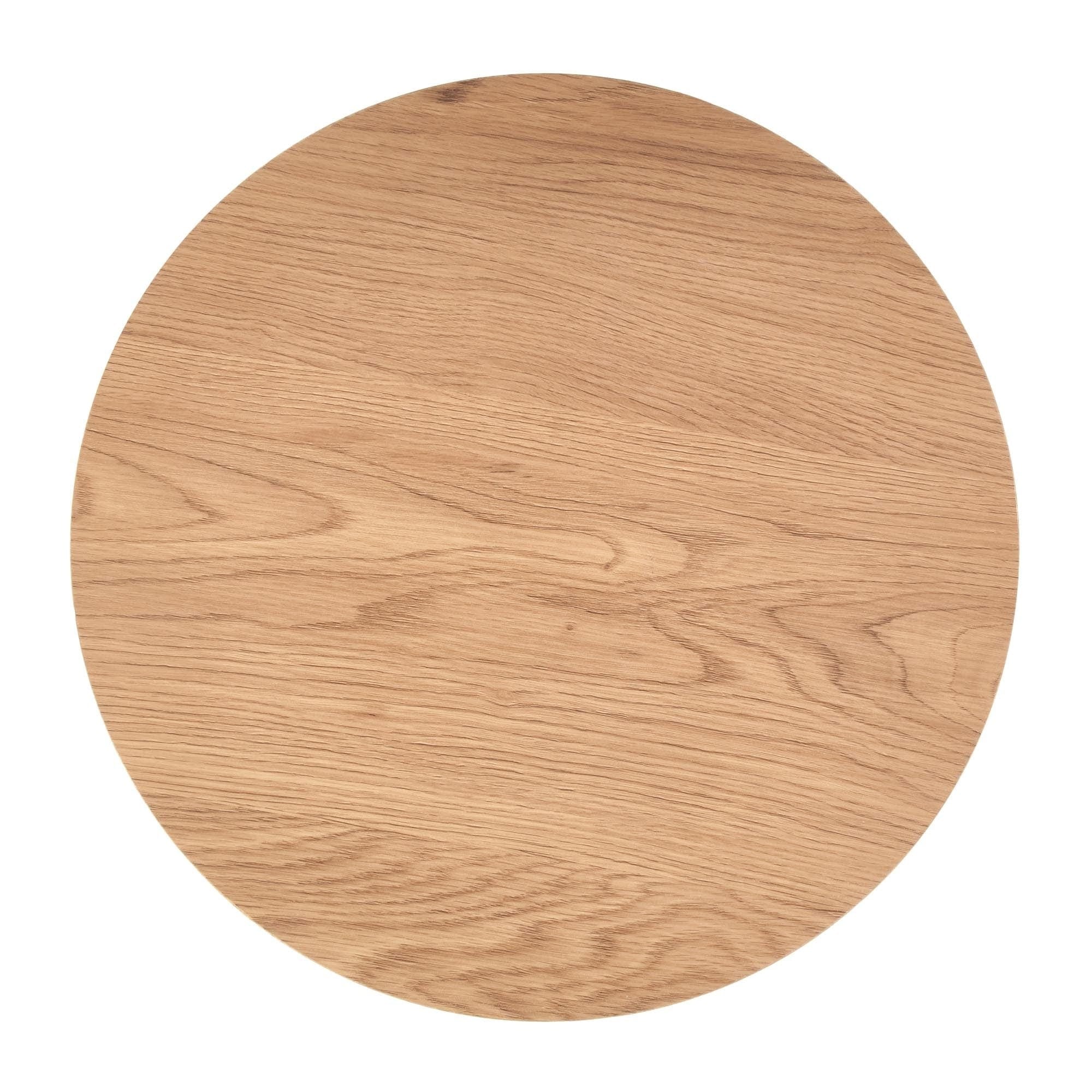 Halmar Set 2 mese de cafea din MDF si metal, Mentor II Stejar Auriu / Negru, Ø59xH48 / Ø40xH41 cm