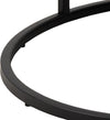 Set 2 mese de cafea din MDF si metal, Spiro Alb / Negru, 70x70x42 / 70xH40x34,5 (4)