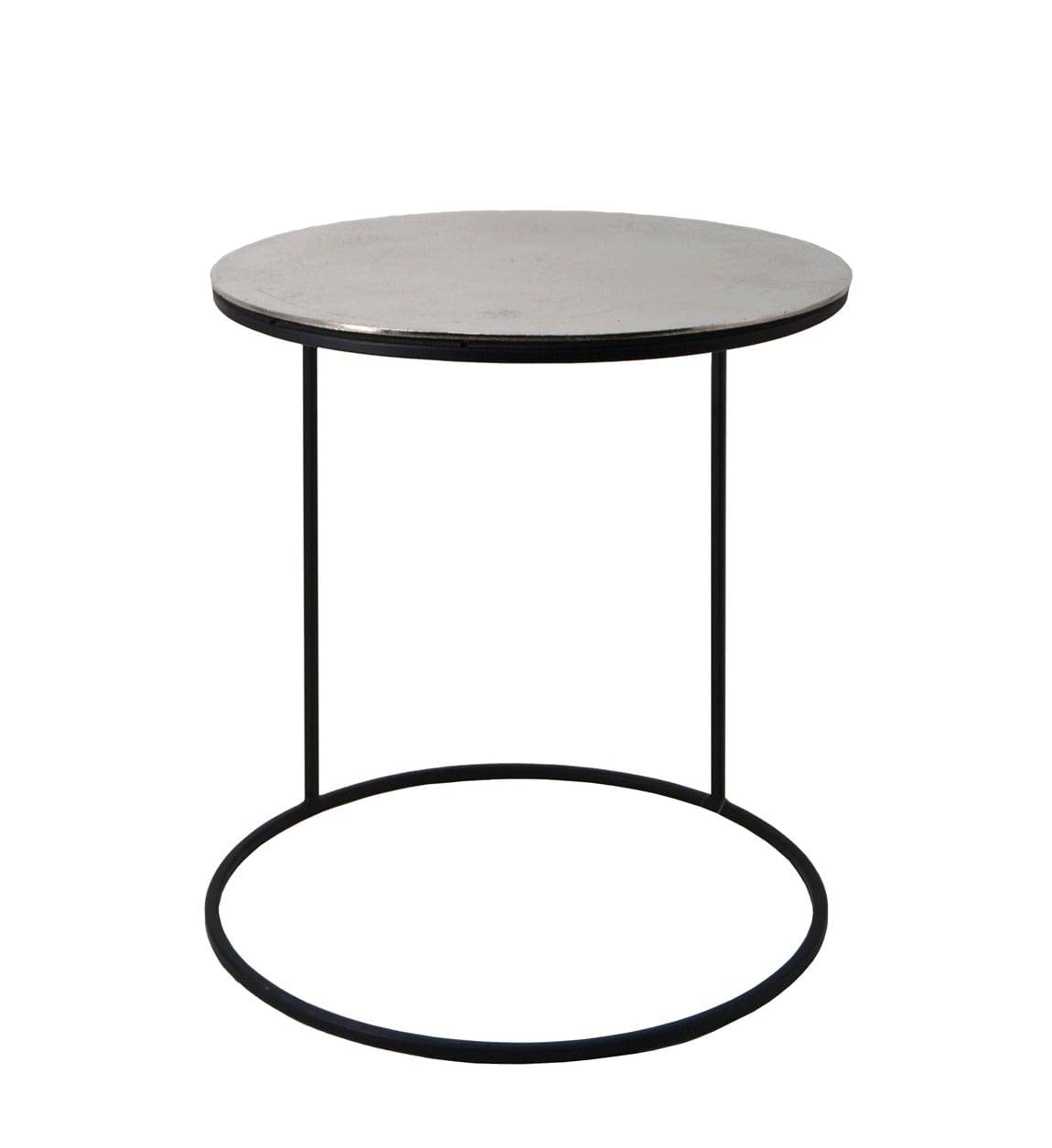 Set 2 mese de cafea din metal, Auxiliary Round Multicolor, Ø43xH45 cm / Ø60xH40 cm (2)