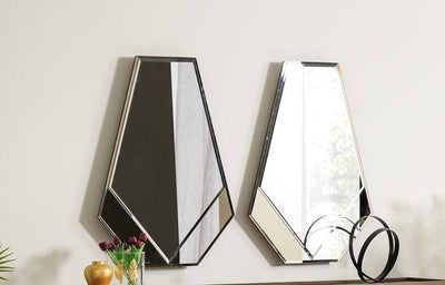 Serhat Set 2 oglinzi decorative din pal Pietro Antracit, l74xH94 cm