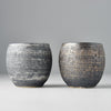 Set 2 pahare japoneze pentru servire ceai, din ceramica, Sho-chu Argintiu, 320 ml (3)