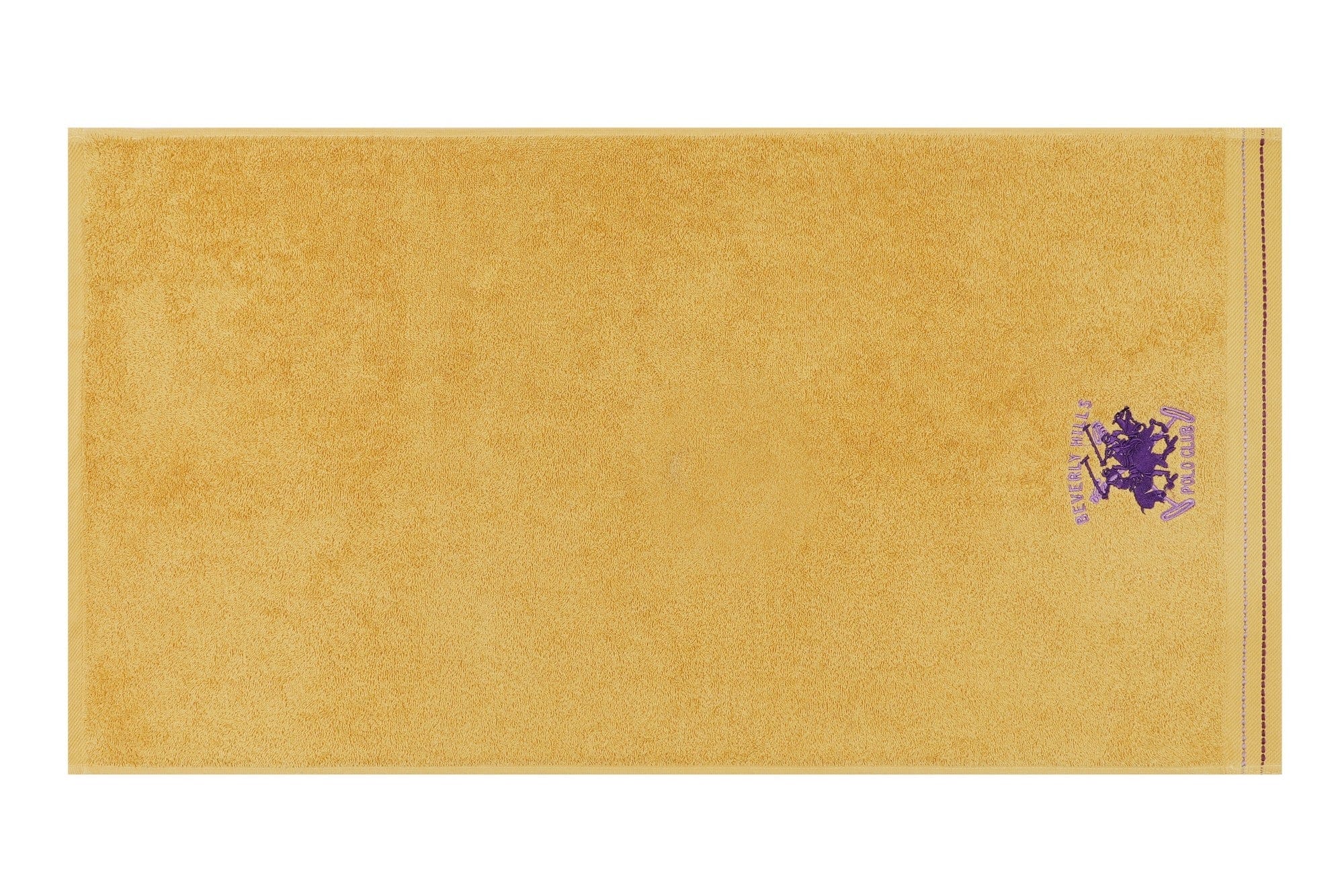 Set 2 prosoape baie din bumbac, Beverly Hills Polo Club 401 Mustariu, 50 x 90 cm (4)