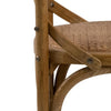 Actona Set 2 scaune de bar din lemn de ulm, cu sezut din ratan Eileen Natural, l51xA55xH105 cm