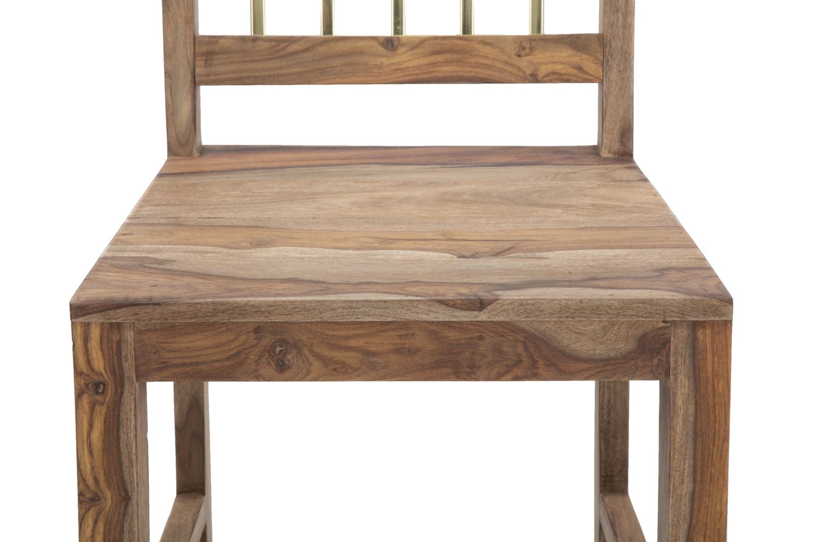 Set 2 scaune din lemn de Sheesham si metal Elegant Natural, l45xA50xH100 cm (7)