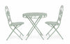 Set 2 scaune pliabile de gradina / terasa din metal, Harriet Verde Mint, l40xA40xH94 cm (1)