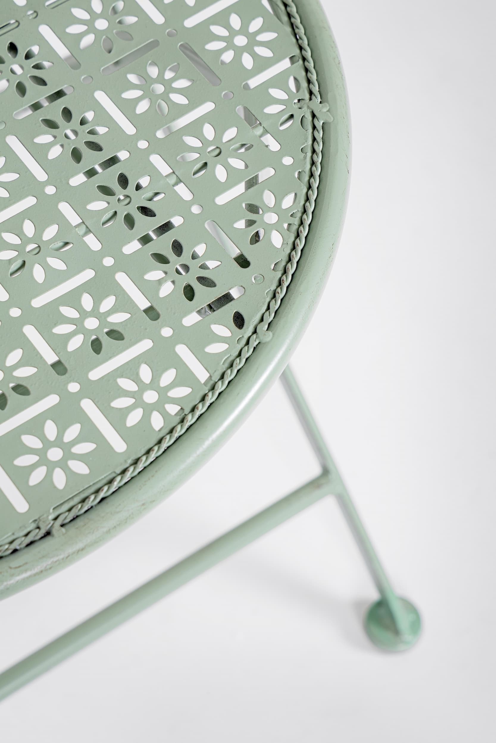 Set 2 scaune pliabile de gradina / terasa din metal, Harriet Verde Mint, l40xA40xH94 cm (8)