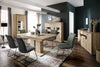 MCA Furniture Set 2 scaune tapitate cu stofa si picioare metalice, Hampton I Verde Olive / Negru, l48xA65xH94 cm