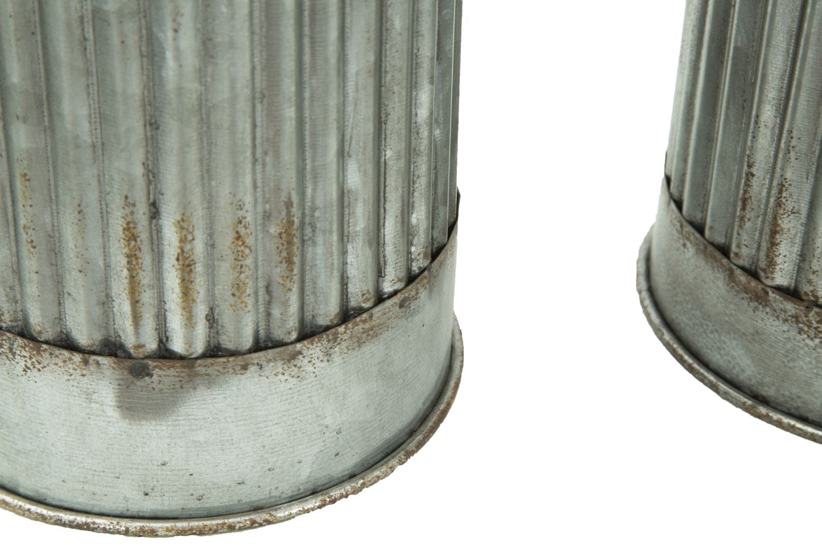 Set 2 suporturi metalice pentru lumanari Illinois Gri, Ø12,5xH31 / Ø12,5xH25 cm (3)