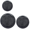 Set 3 mese de cafea din lemn de mango si metal Kirtan Round Negru, Ø45xH46 cm / Ø38xH41 cm / Ø28xH36 cm (8)
