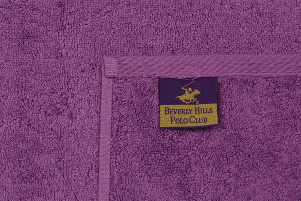 Set 3 prosoape baie din bumbac, Beverly Hills Polo Club 402 Lila / Mov / Violet, 70 x 140 cm (9)