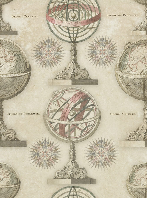 Set 3 role Tapet Imprimat Digital Armillary