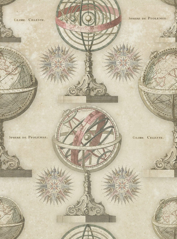 Set 3 role Tapet Imprimat Digital Armillary