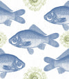 Set 3 role Tapet Imprimat Digital Fish Blue