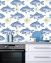 Set 3 role Tapet Imprimat Digital Fish Blue (1)