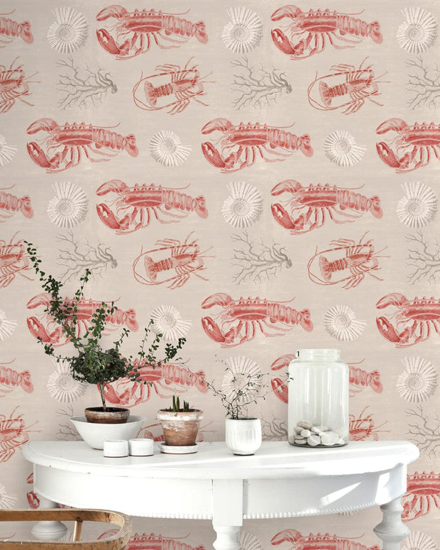 Set 3 role Tapet Imprimat Digital Lobster Taupe (1)