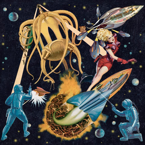 Set 3 role Tapet Imprimat Digital Sci-Fi Pulp