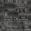 Set 3 role Tapet Imprimat Digital Vintage Signs Anthracite