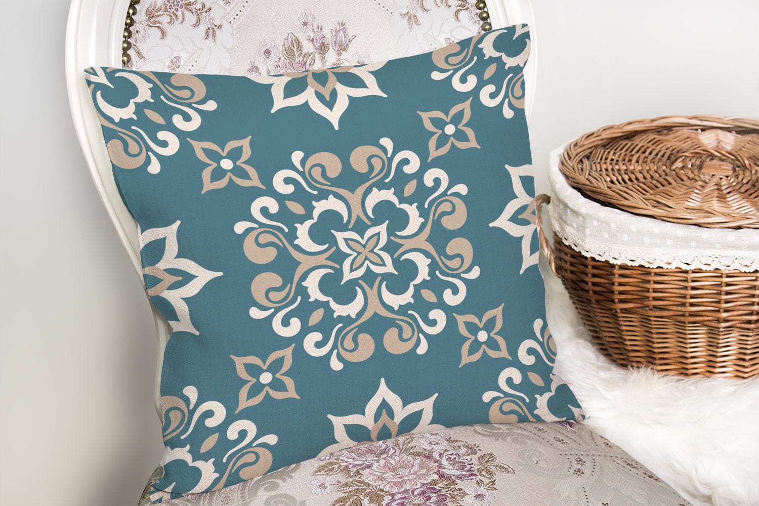 Hillkar Global Set 4 fete perna decorative din poliester si bumbac, Ali RKYK133 Multicolor, 43 x 43 cm