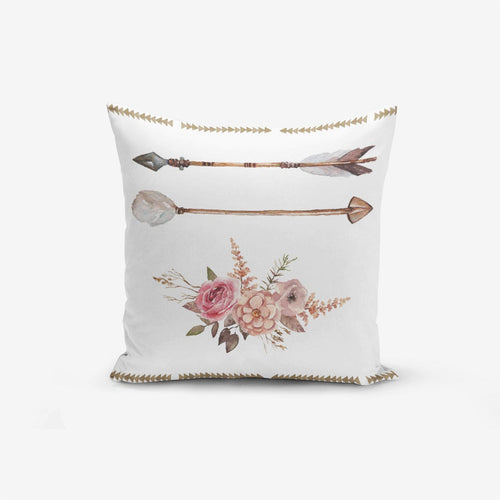 Hillkar Global Set 4 fete perna decorative din poliester si bumbac, Amira RKYK148 Multicolor, 43 x 43 cm