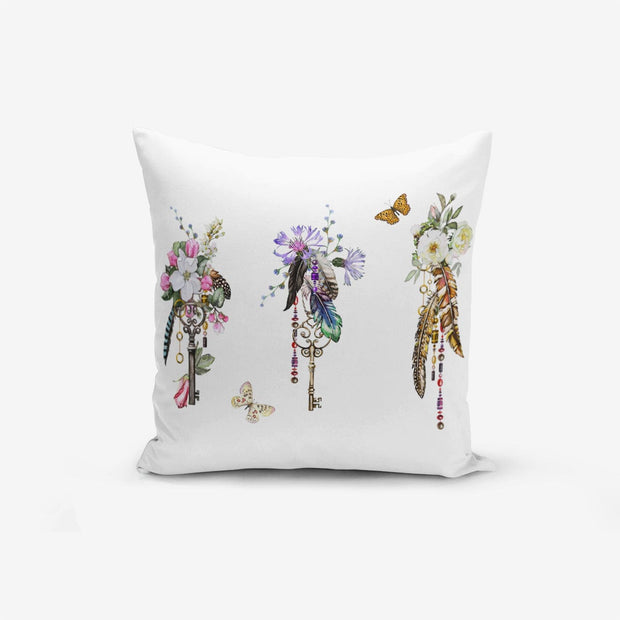 Hillkar Global Set 4 fete perna decorative din poliester si bumbac, Amira RKYK148 Multicolor, 43 x 43 cm