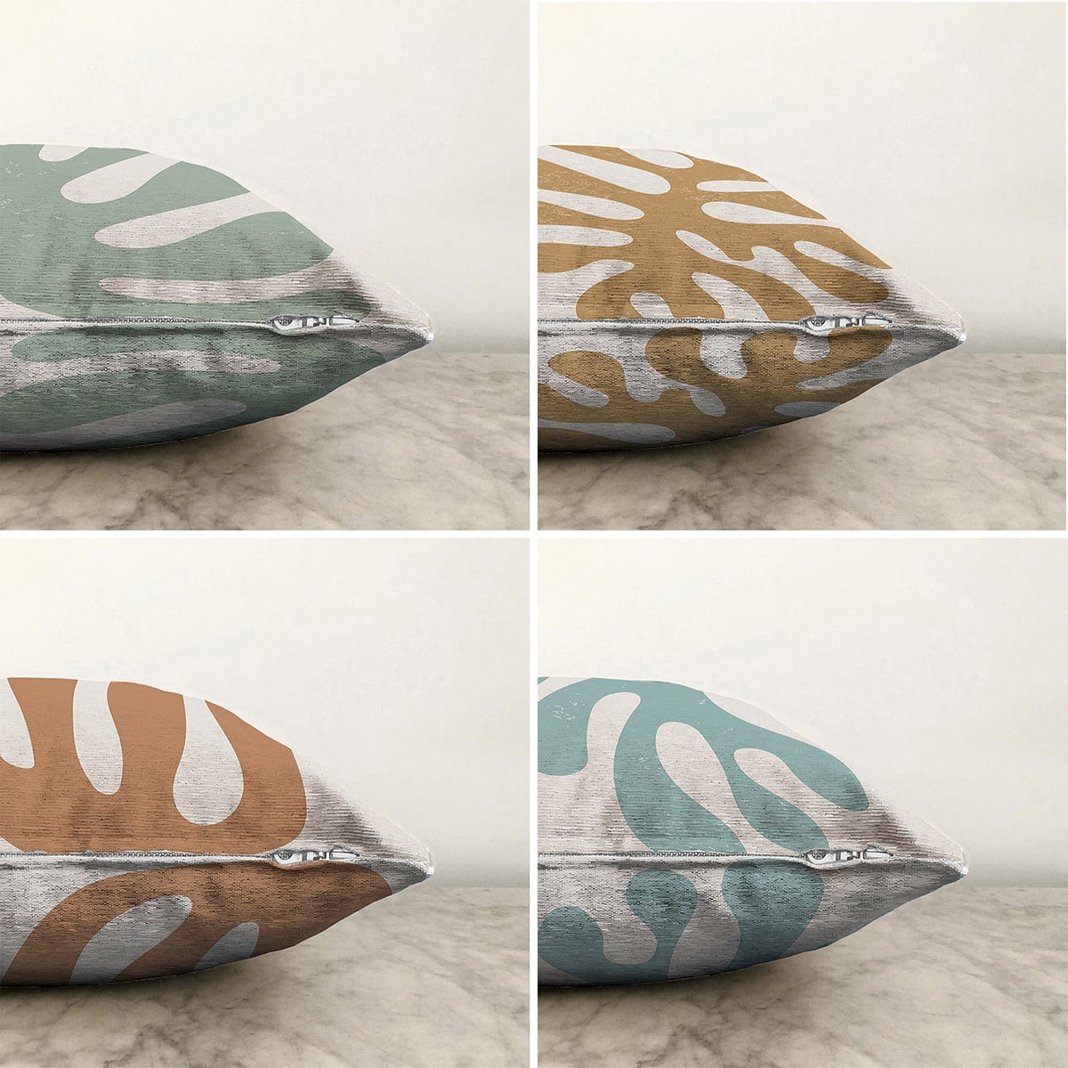 Hillkar Global Set 4 fete perna decorative din poliester si bumbac, Aslan RKYK320 Multicolor, 43 x 43 cm