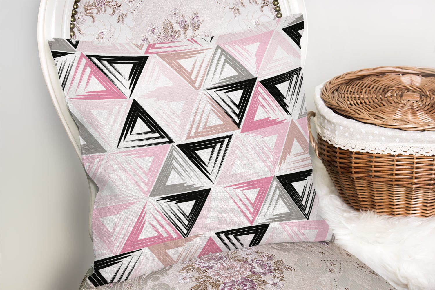 Hillkar Global Set 4 fete perna decorative din poliester si bumbac, Bade RKYK130 Multicolor, 43 x 43 cm