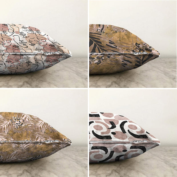 Hillkar Global Set 4 fete perna decorative din poliester si bumbac, Beren RKYK204 Multicolor, 43 x 43 cm