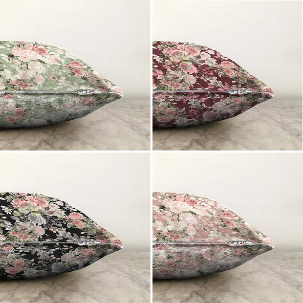 Hillkar Global Set 4 fete perna decorative din poliester si bumbac, Derya RKYK378 Multicolor, 43 x 43 cm