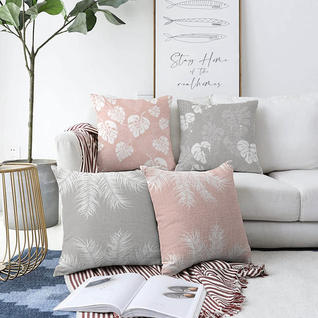 Hillkar Global Set 4 fete perna decorative din poliester si bumbac, Derya RKYK379 Multicolor, 43 x 43 cm